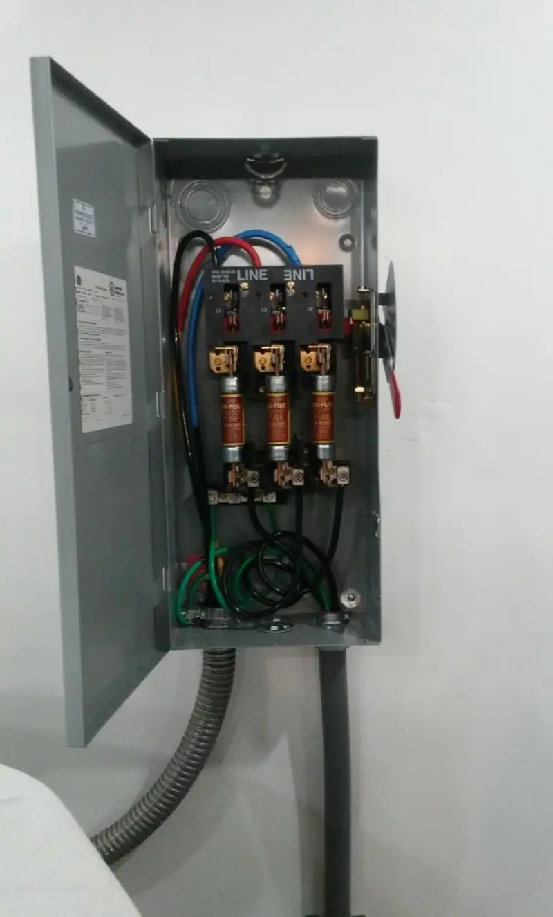 Three-phase disconnect switch installed for Electrical Wiring & Rewiring in Woodbury